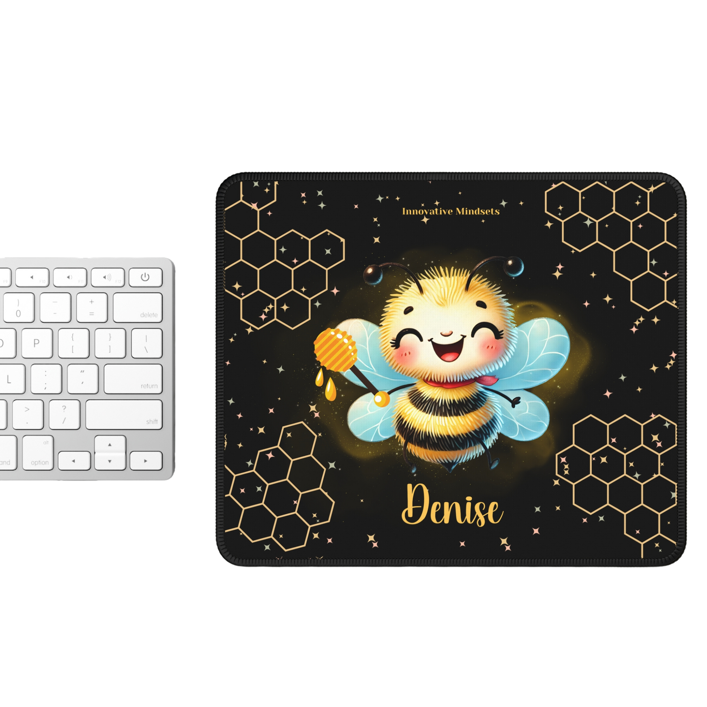 "Honey Bee Bliss" Personalized Mouse Pad