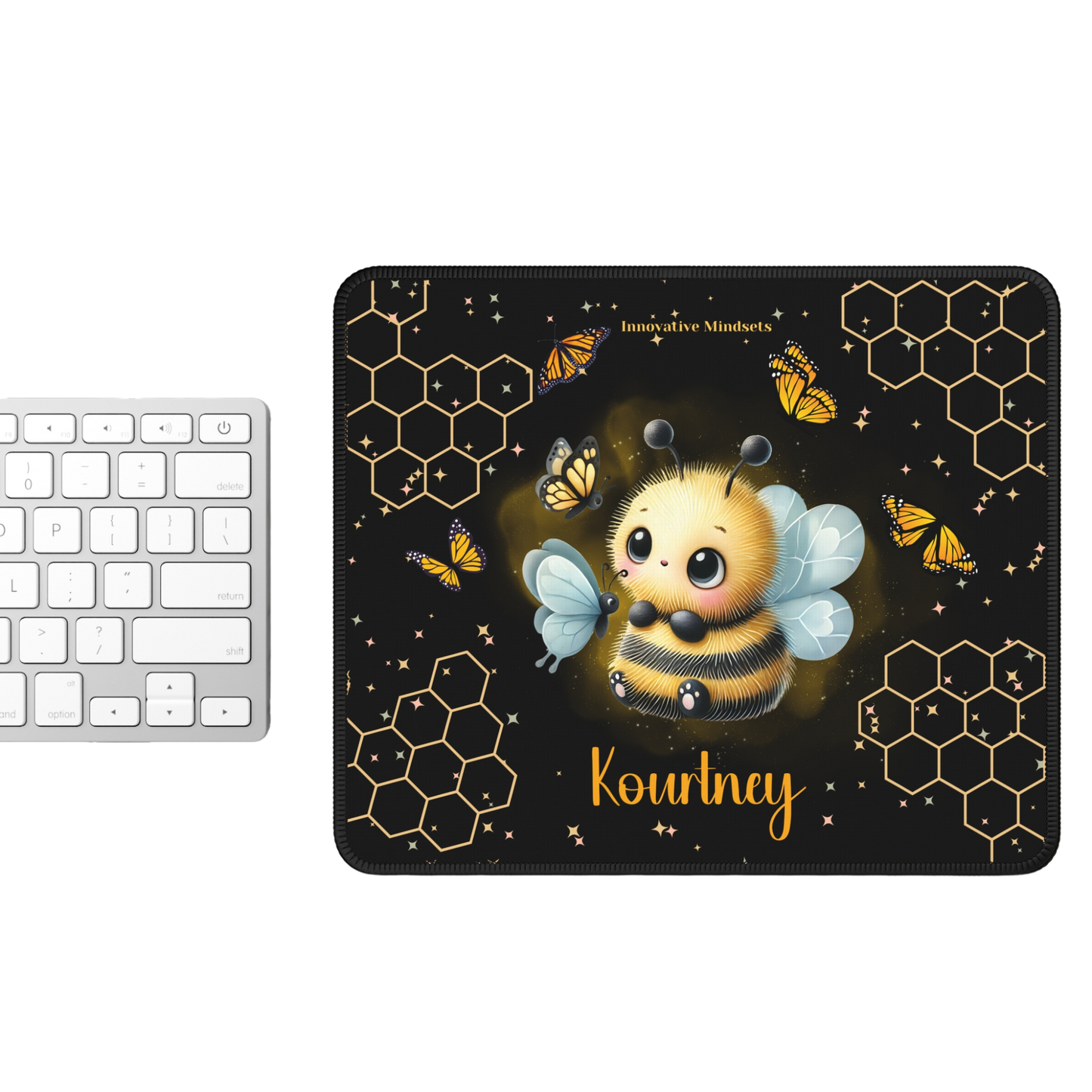 "Butterfly Bee" Personalized Mouse Pad
