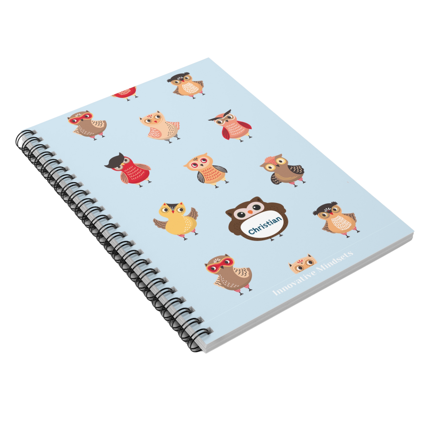 Personalized Owl Notebook for Kids