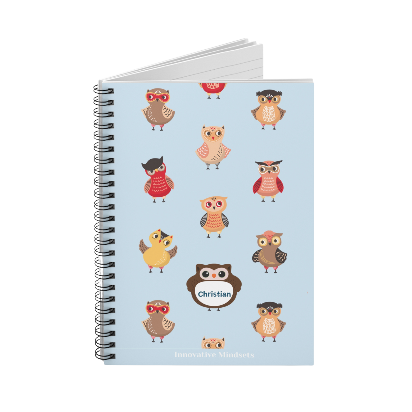 Personalized Owl Notebook for Kids