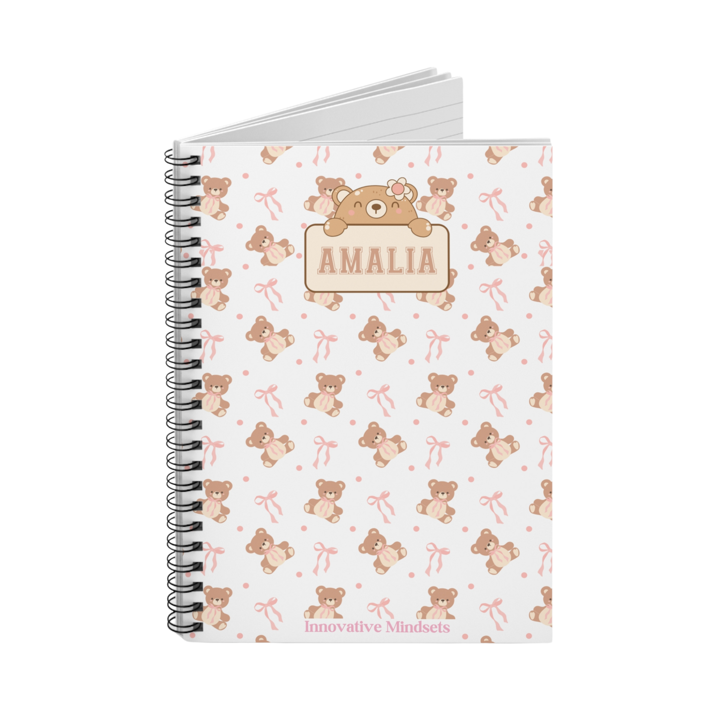Personalized Teddy Bear Notebook for Kids