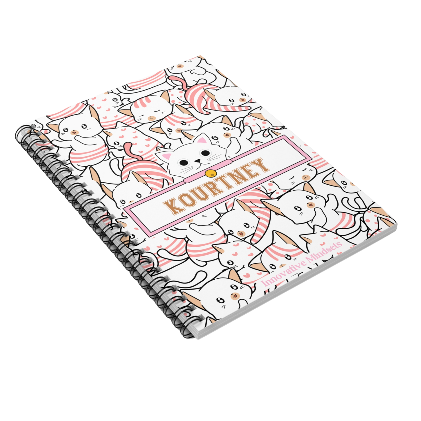 Personalized Kitty Cat Notebook for Kids
