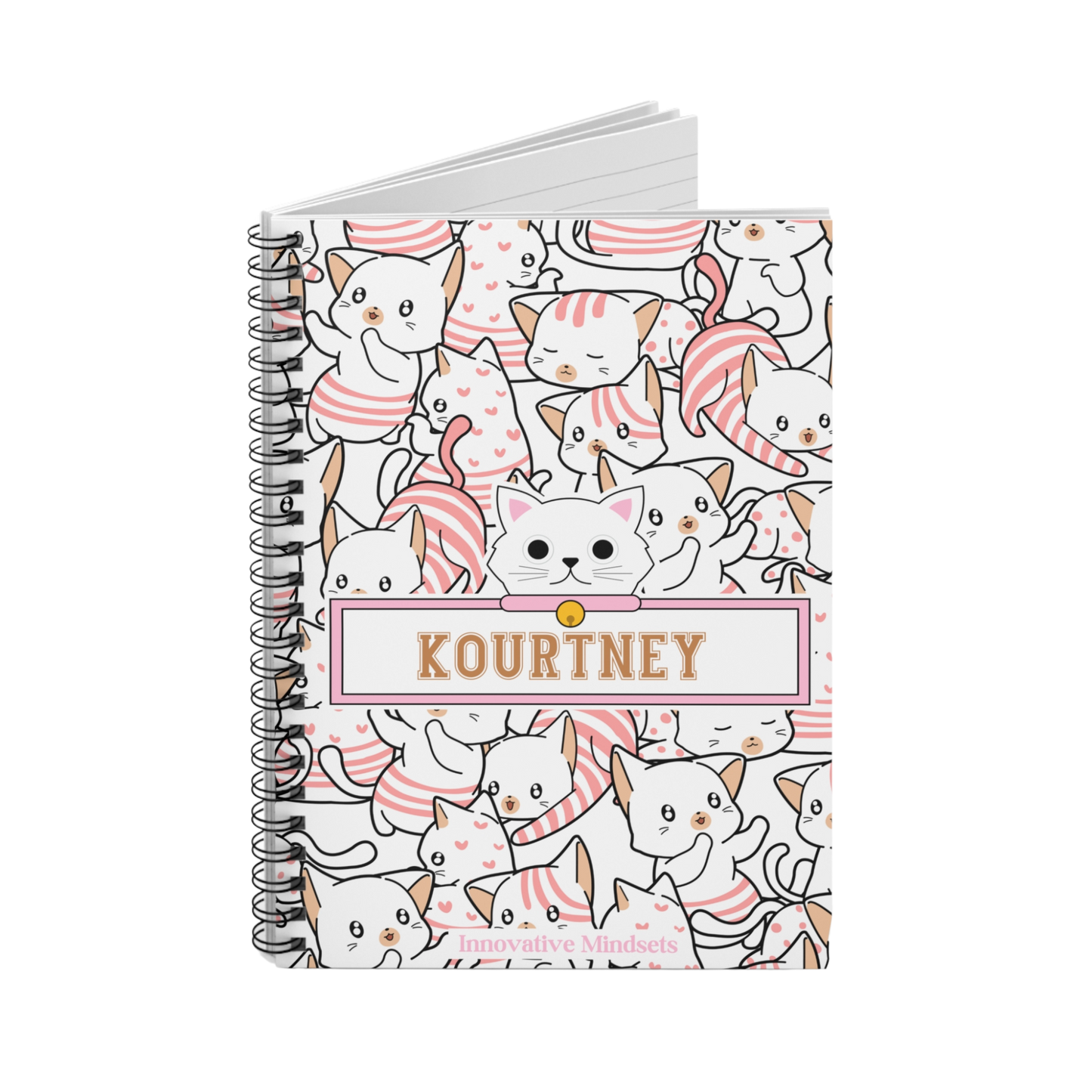 Personalized Kitty Cat Notebook for Kids