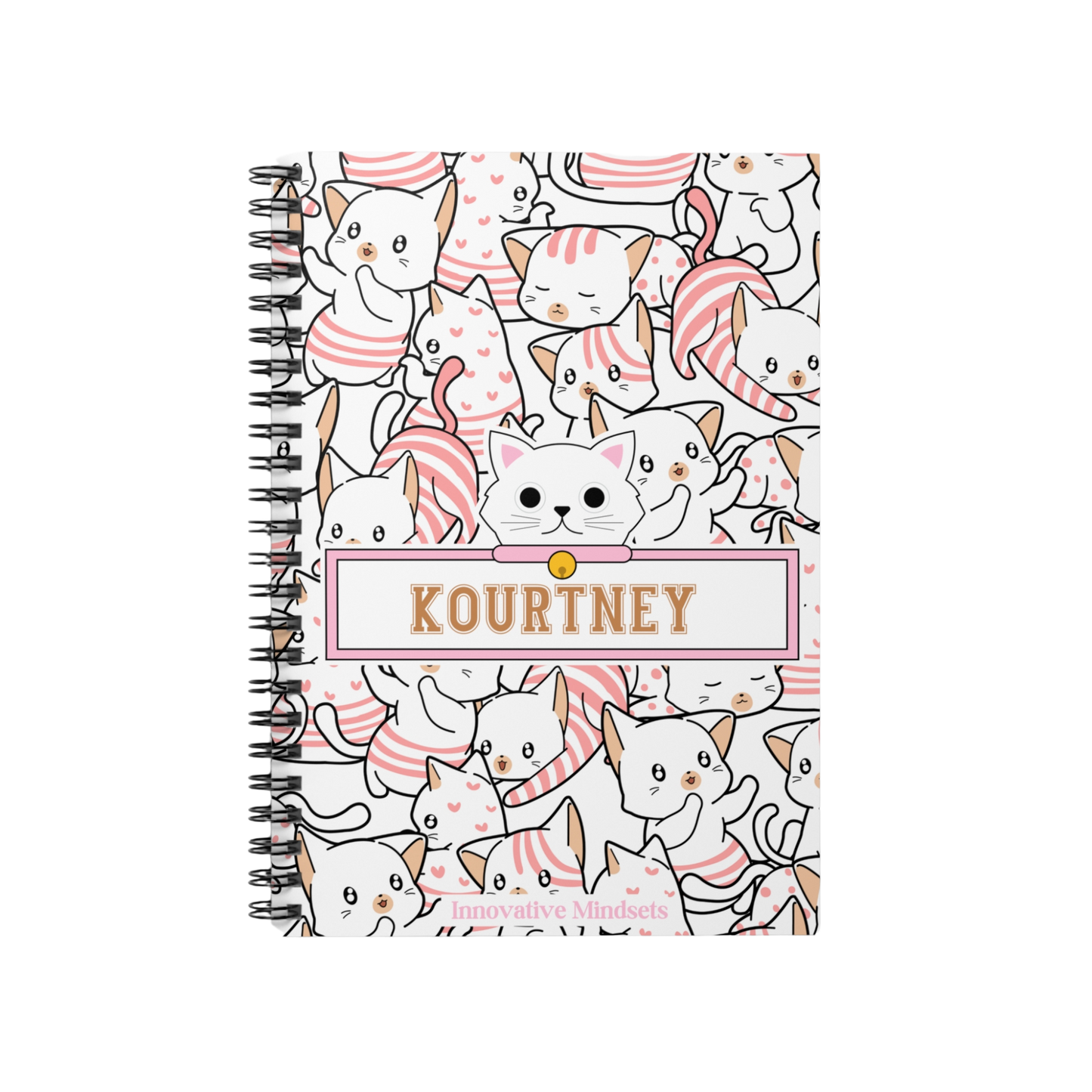 Personalized Kitty Cat Notebook for Kids