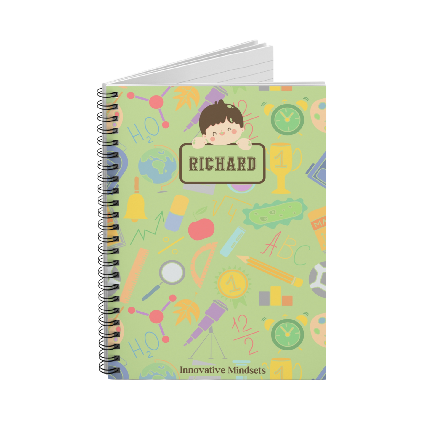 Personalized School Boy Notebook for Kids