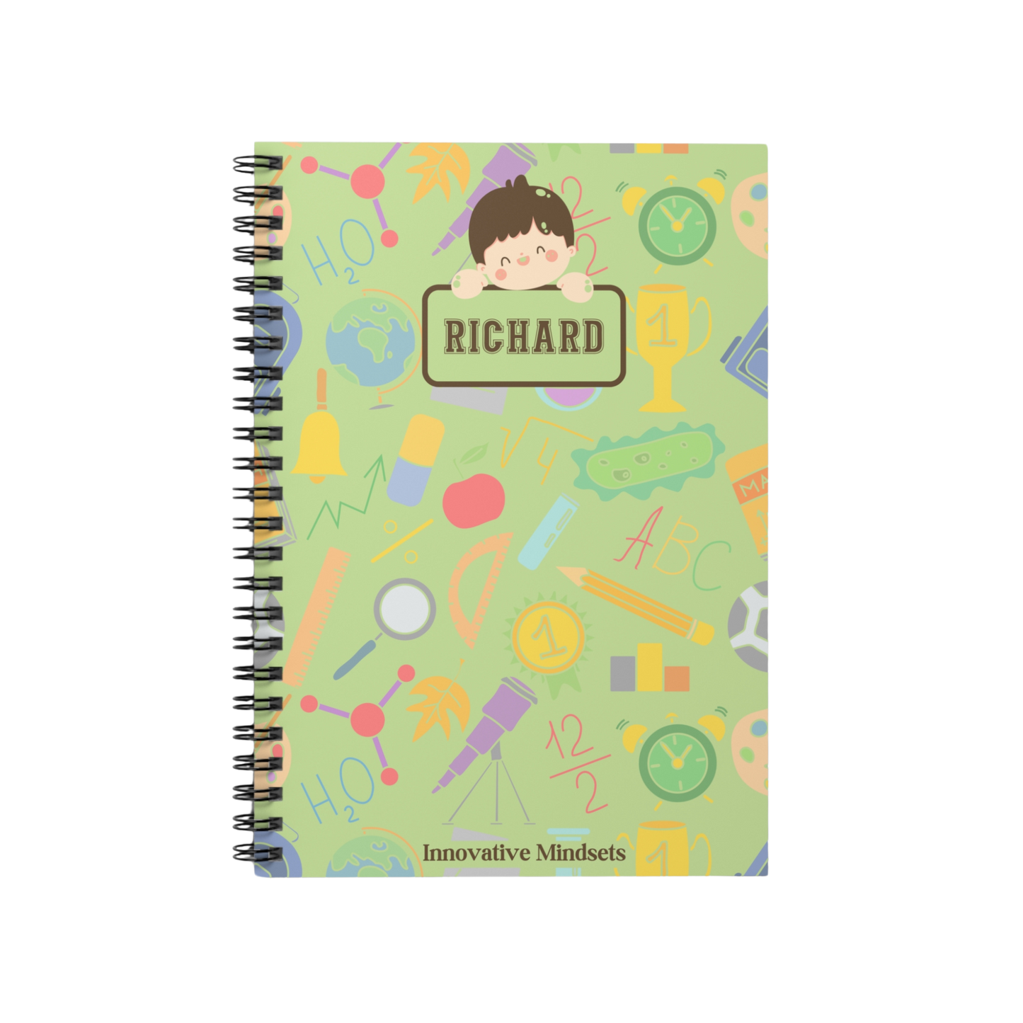 Personalized School Boy Notebook for Kids