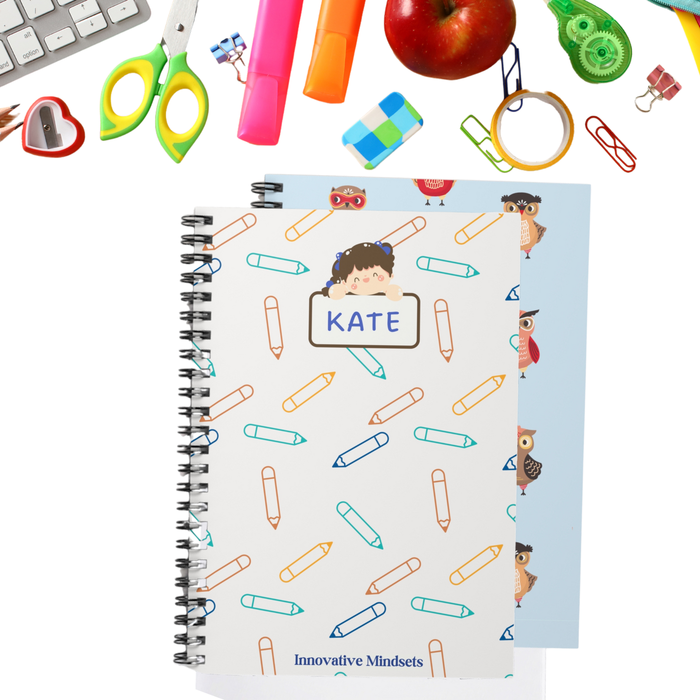 Personalized Crayon Notebook for Kids