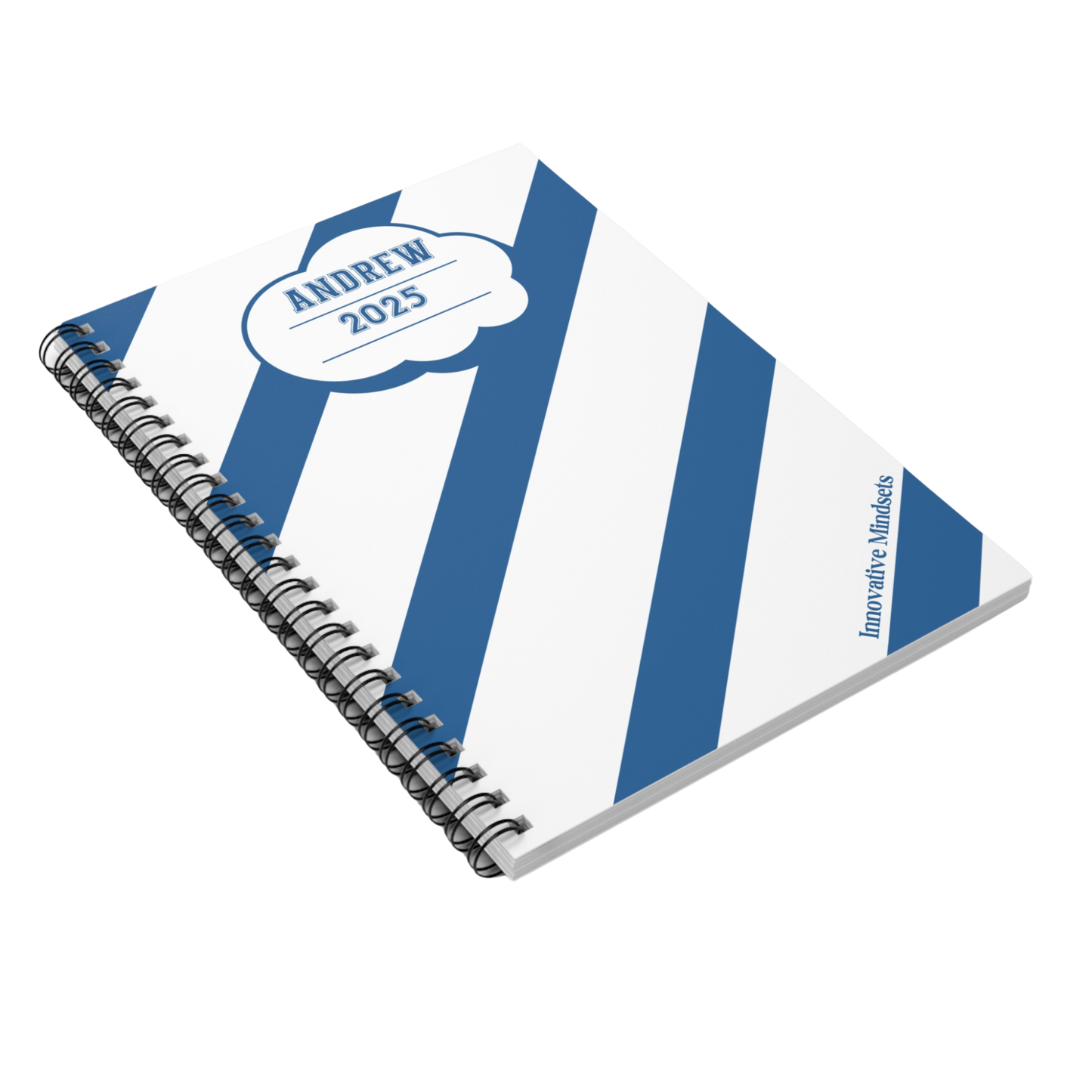 Personalized Striped Notebook for Kids