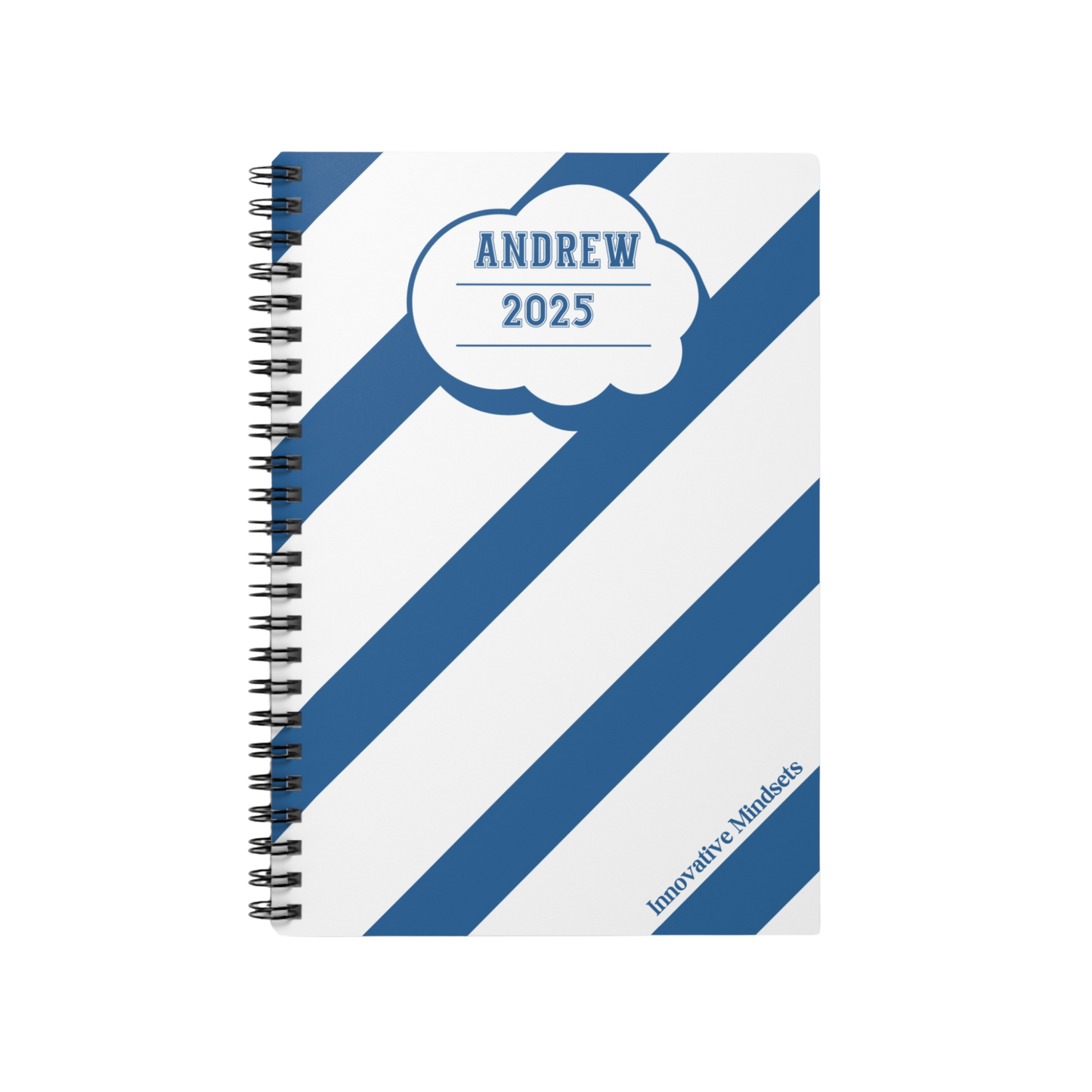 Personalized Striped Notebook for Kids