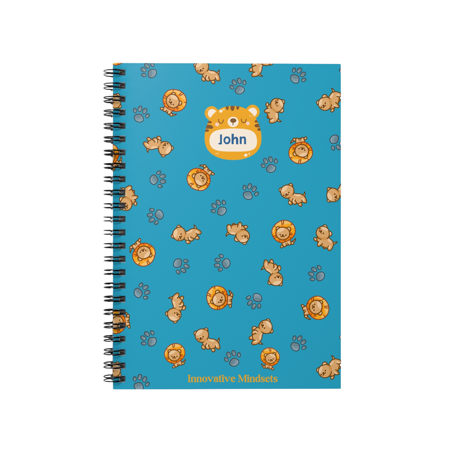 Personalized Lion Notebook for Kids