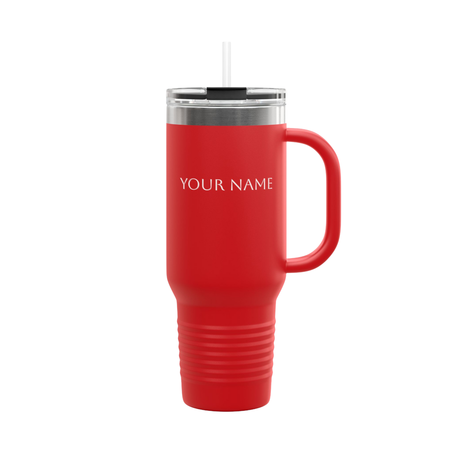 Personalized Insulated Tumbler – 40oz Stainless Steel Tumbler with Straw & Lid
