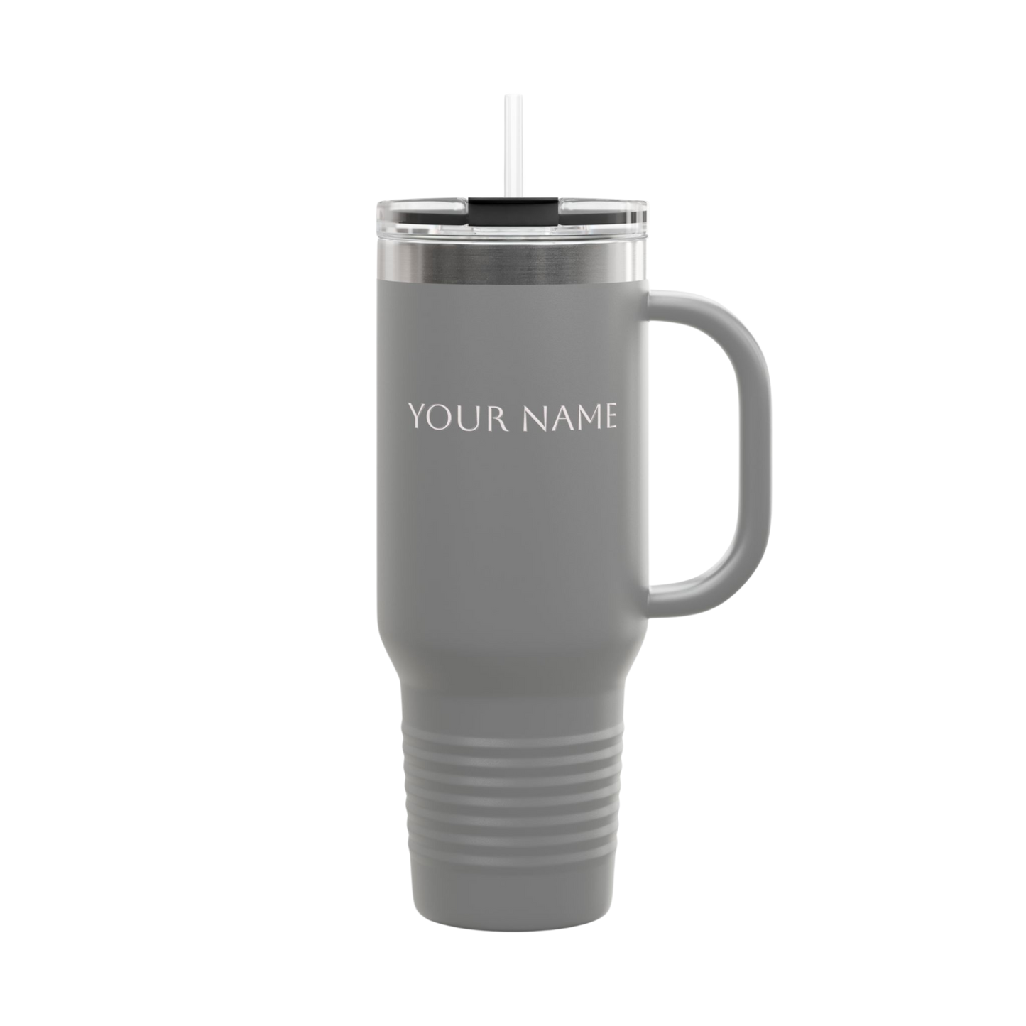 Personalized Insulated Tumbler – 40oz Stainless Steel Tumbler with Straw & Lid