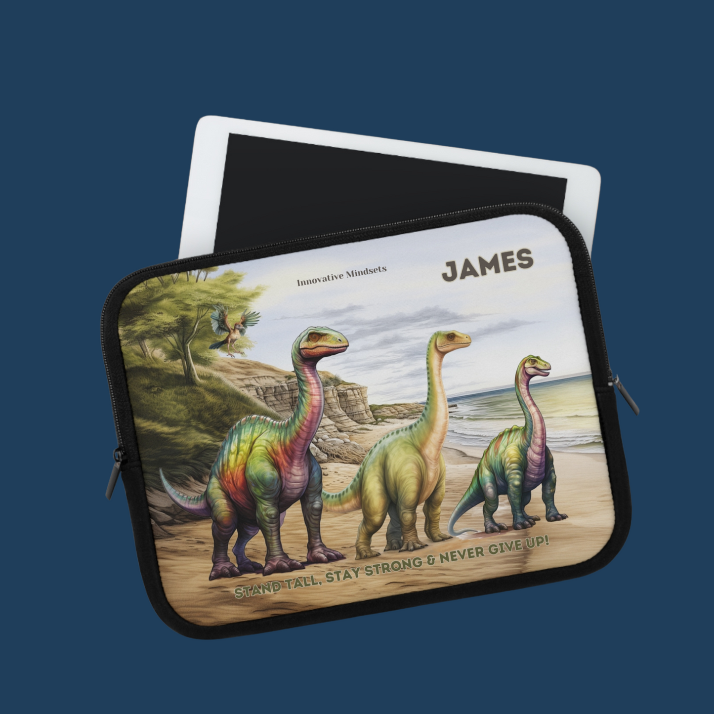 "Dino Strength" Personalized Laptop & iPad Sleeve