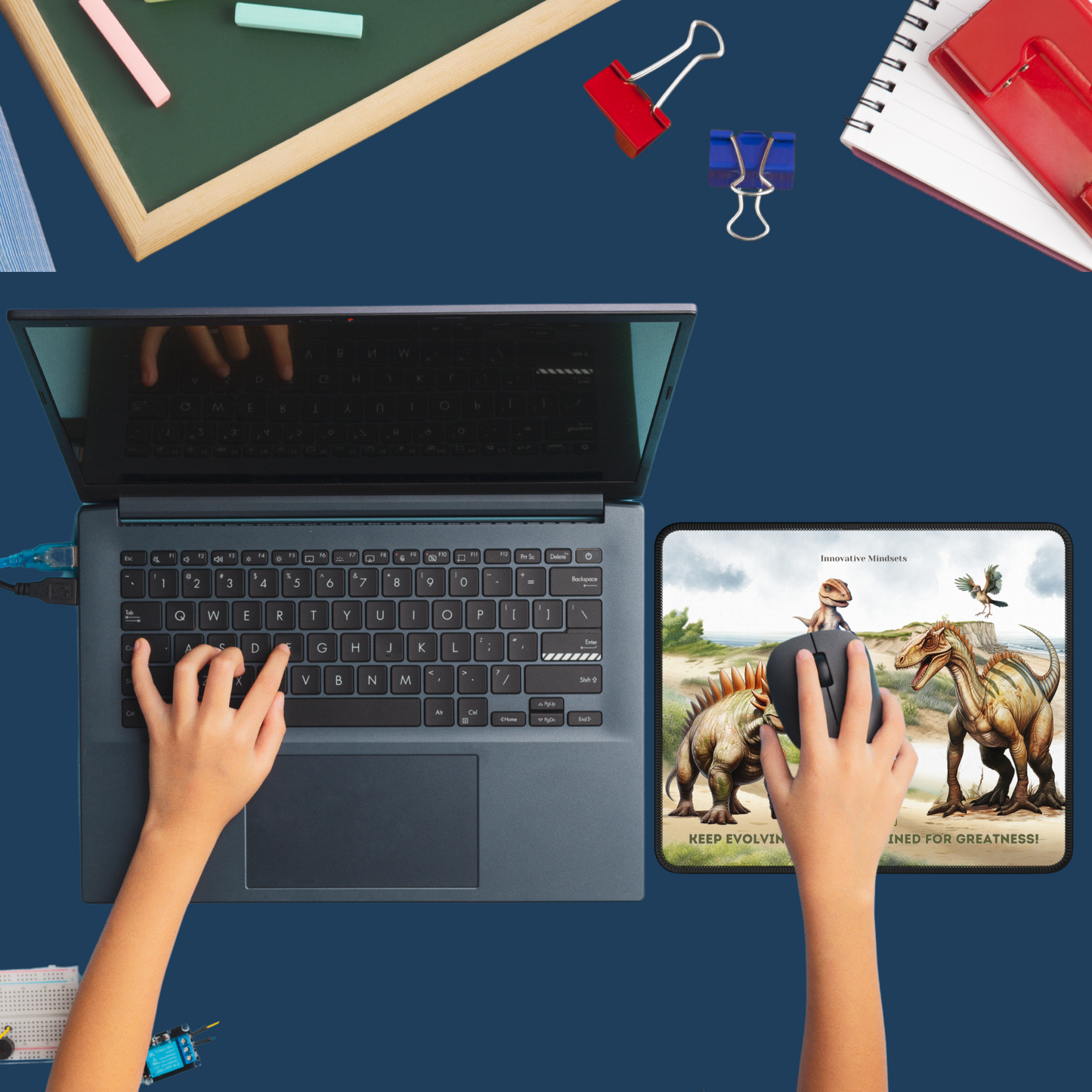 "Dino Greatness" Personalized Mouse Pad