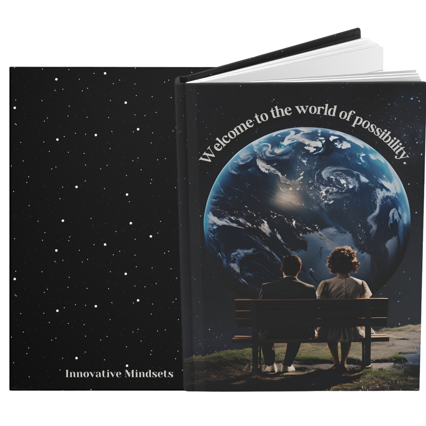 "Welcome to the world of possibility." 2025 Personalized Hardcover Journal