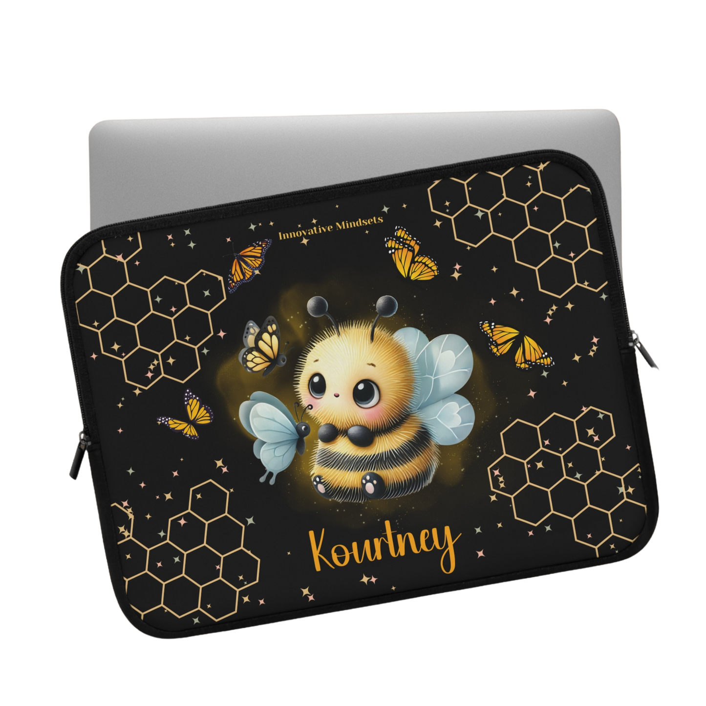 "Butterfly Bee" Personalized Laptop & iPad Sleeve