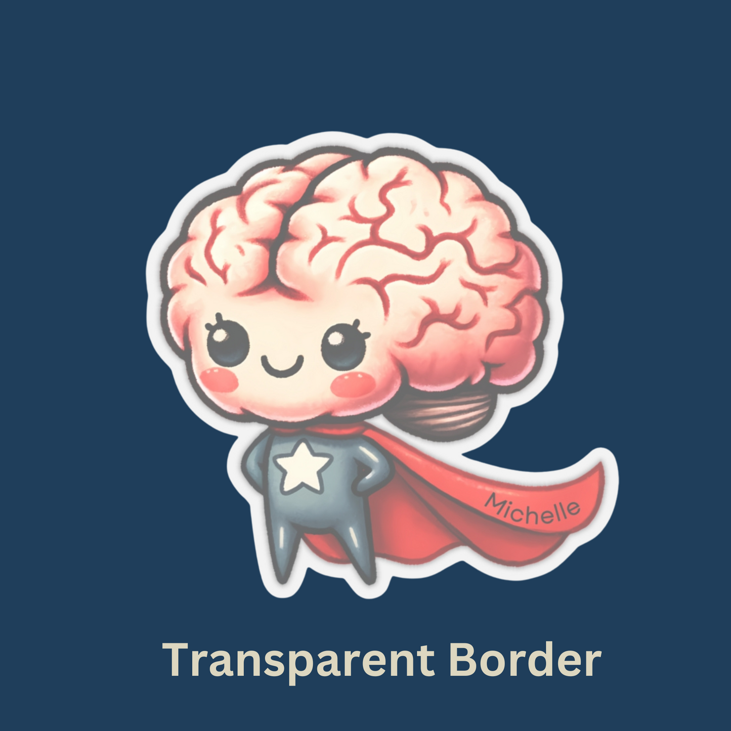 "Superbrain" Personalized Sticker