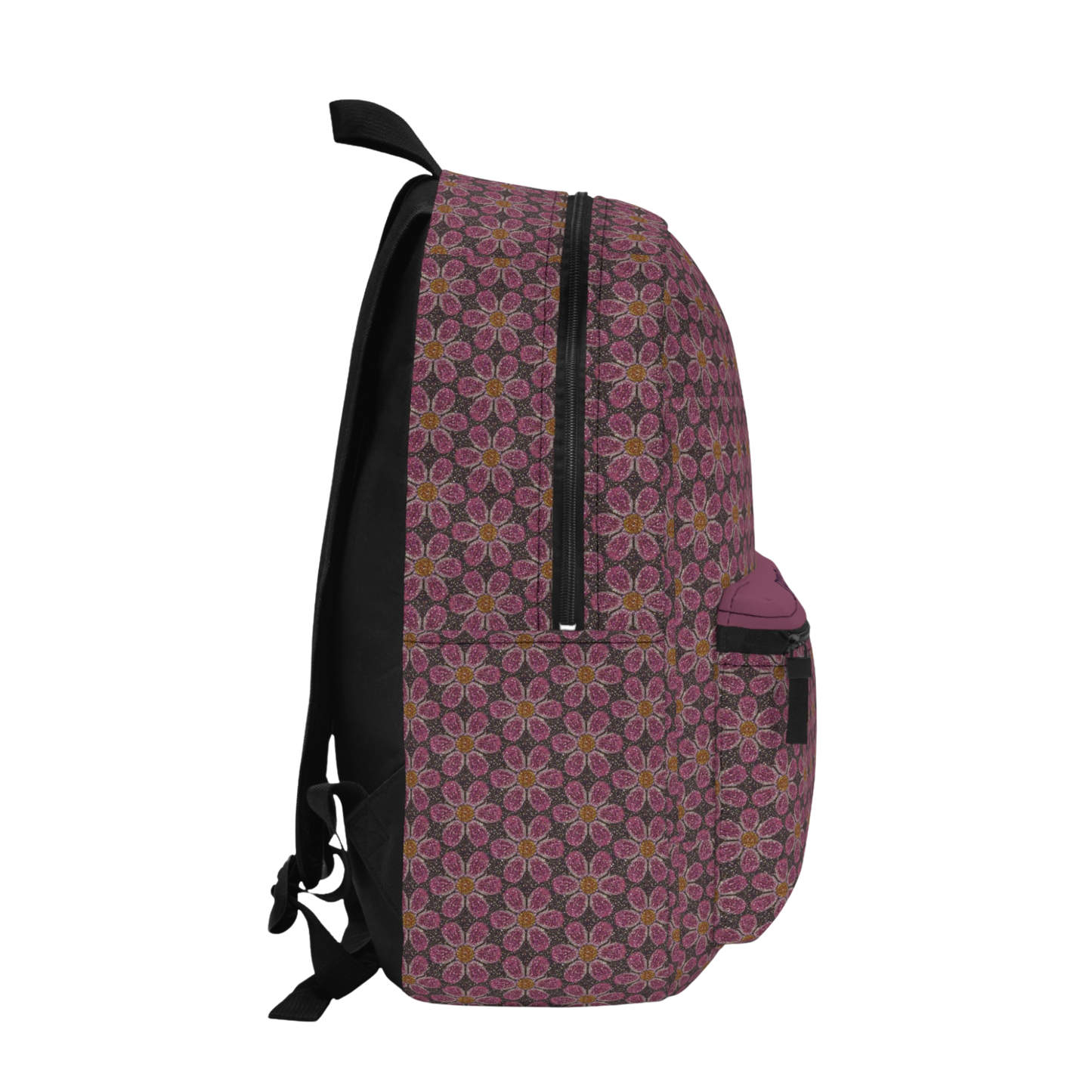 Personalized Glitter Floral Backpack