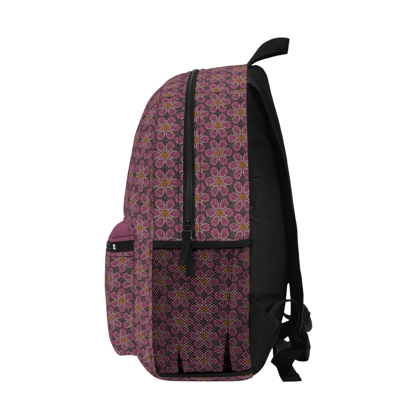 Personalized Glitter Floral Backpack