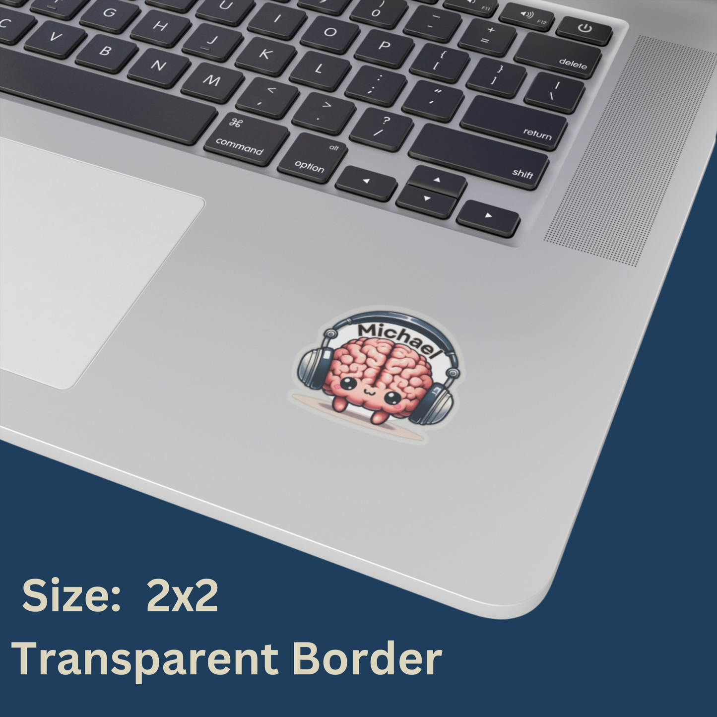 "Brain Beats" Personalized Sticker