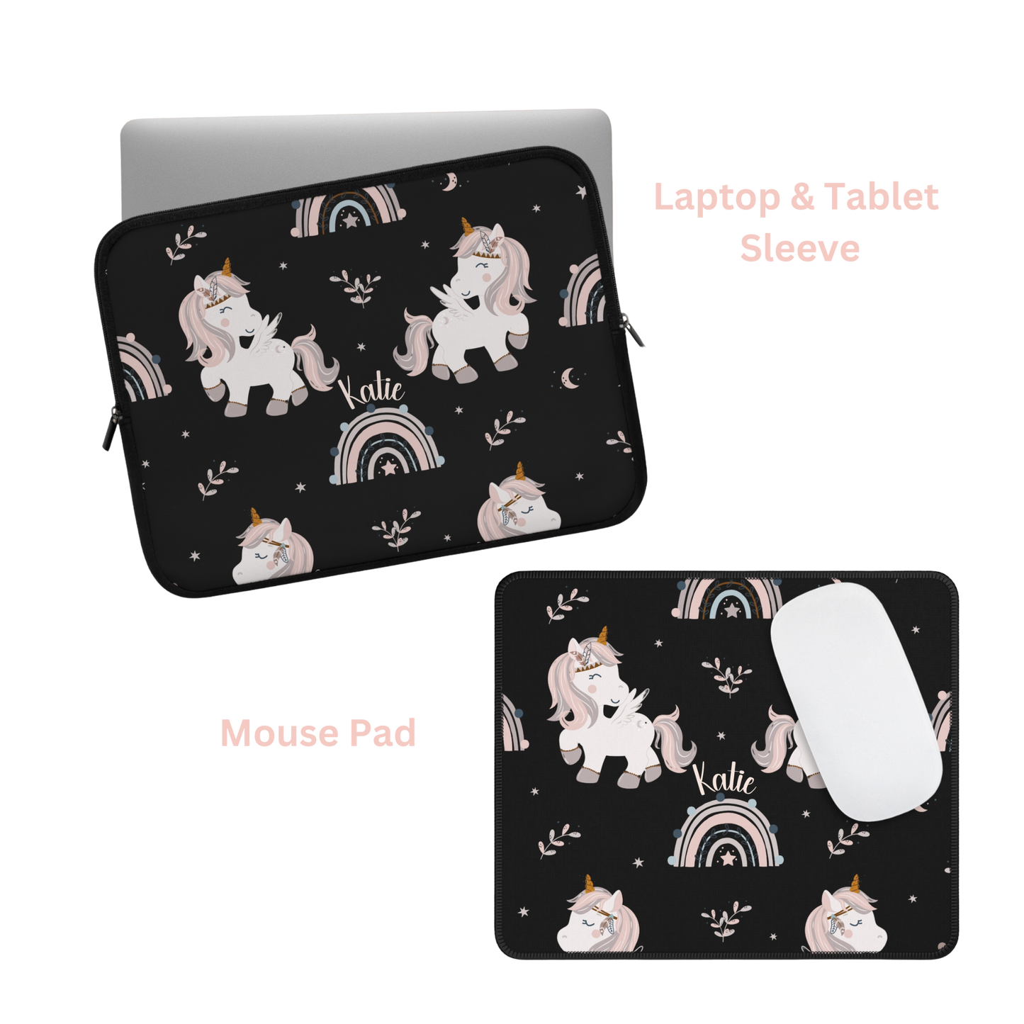 "Magical Unicorn" Personalized Laptop & iPad Sleeve