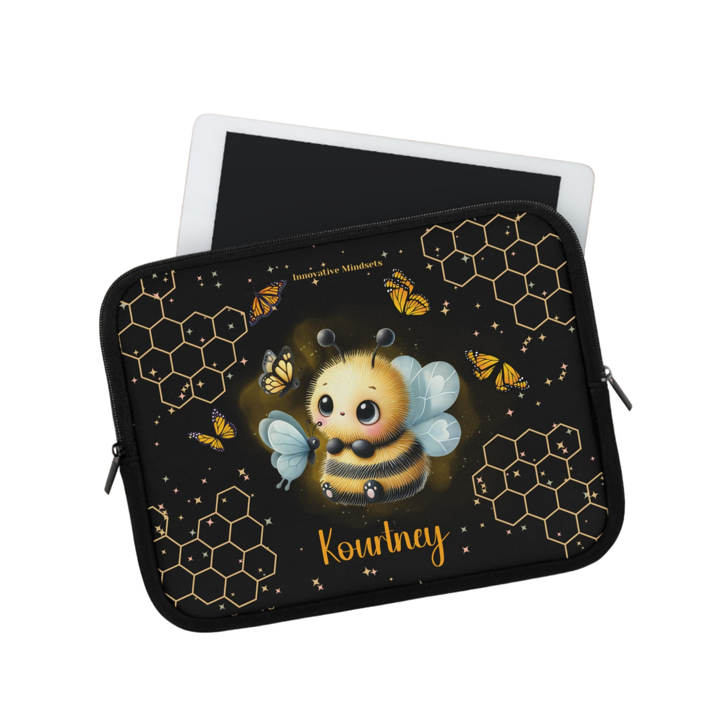 "Butterfly Bee" Personalized Laptop & iPad Sleeve