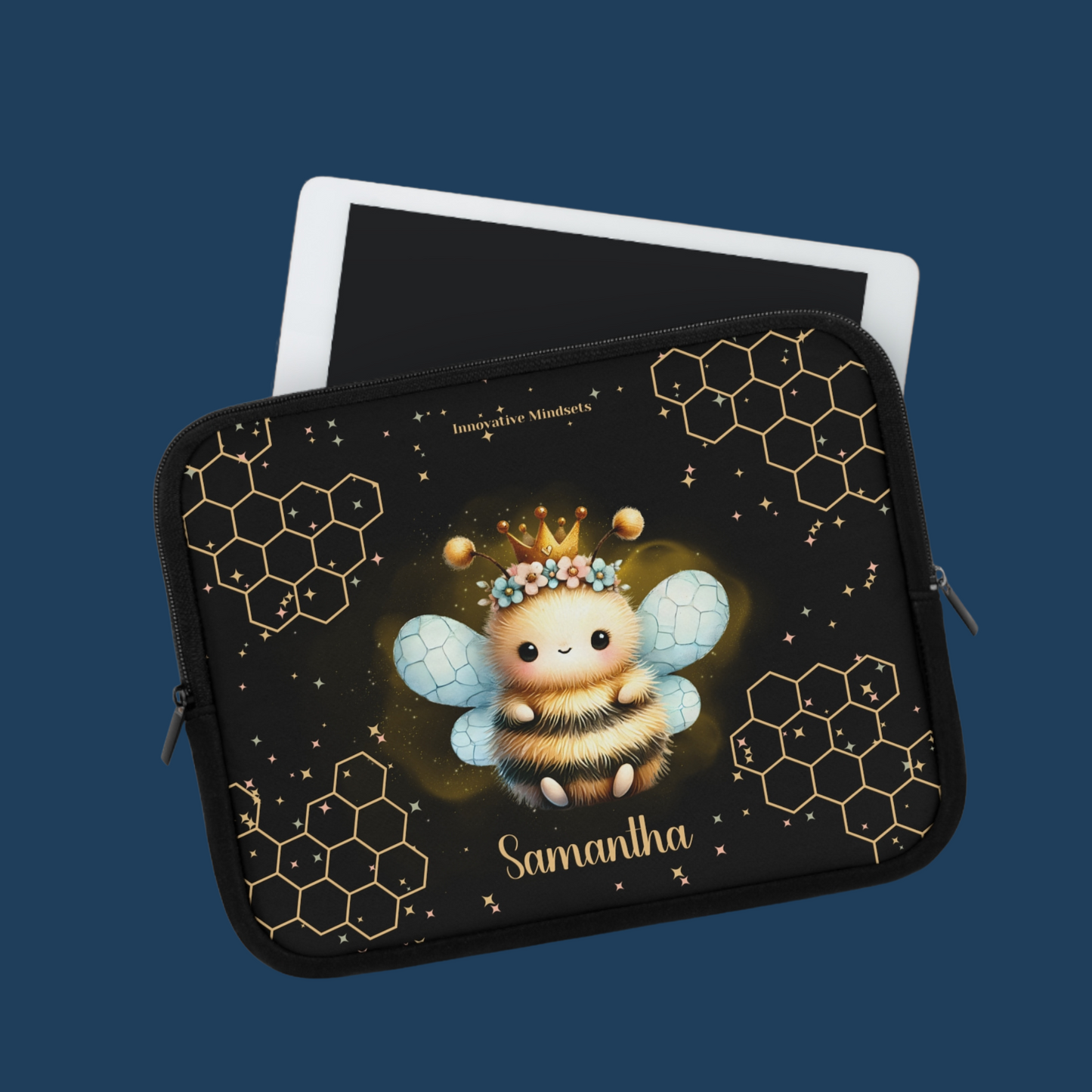 "Queen Bee" Personalized Laptop & iPad Sleeve