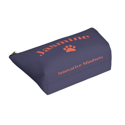"Be fierce, be creative, be feline!" Personalized Accessory Pouch