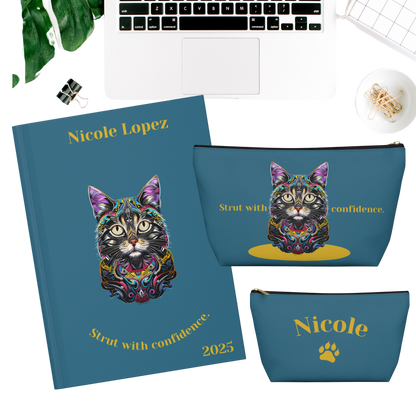 "Strut with confidence." Personalized Accessory Pouch