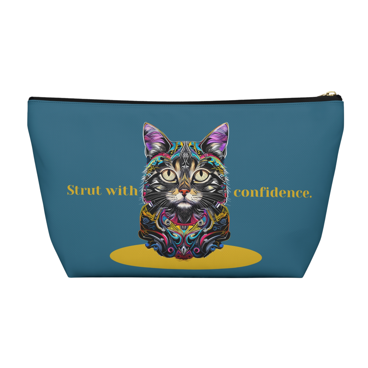 "Strut with confidence." Personalized Accessory Pouch