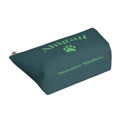 "Paws and savor each moment." Personalized Accessory Pouch