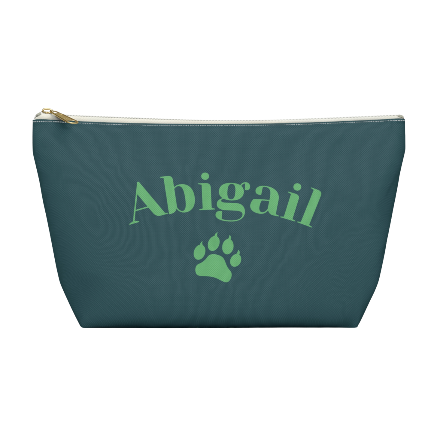 "Paws and savor each moment." Personalized Accessory Pouch