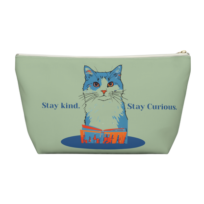 "Stay kind. Stay curious." Personalized Accessory Pouch