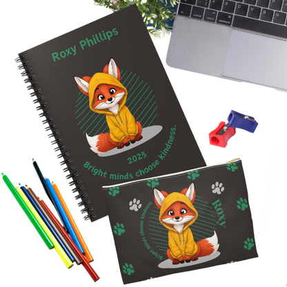 "Bright minds choose kindness." Pencil Case & Accessory Pouch I