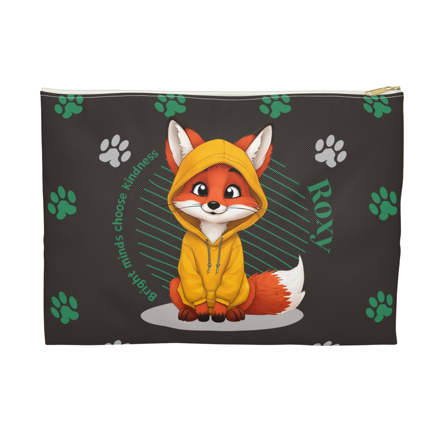 "Bright minds choose kindness." Pencil Case & Accessory Pouch I