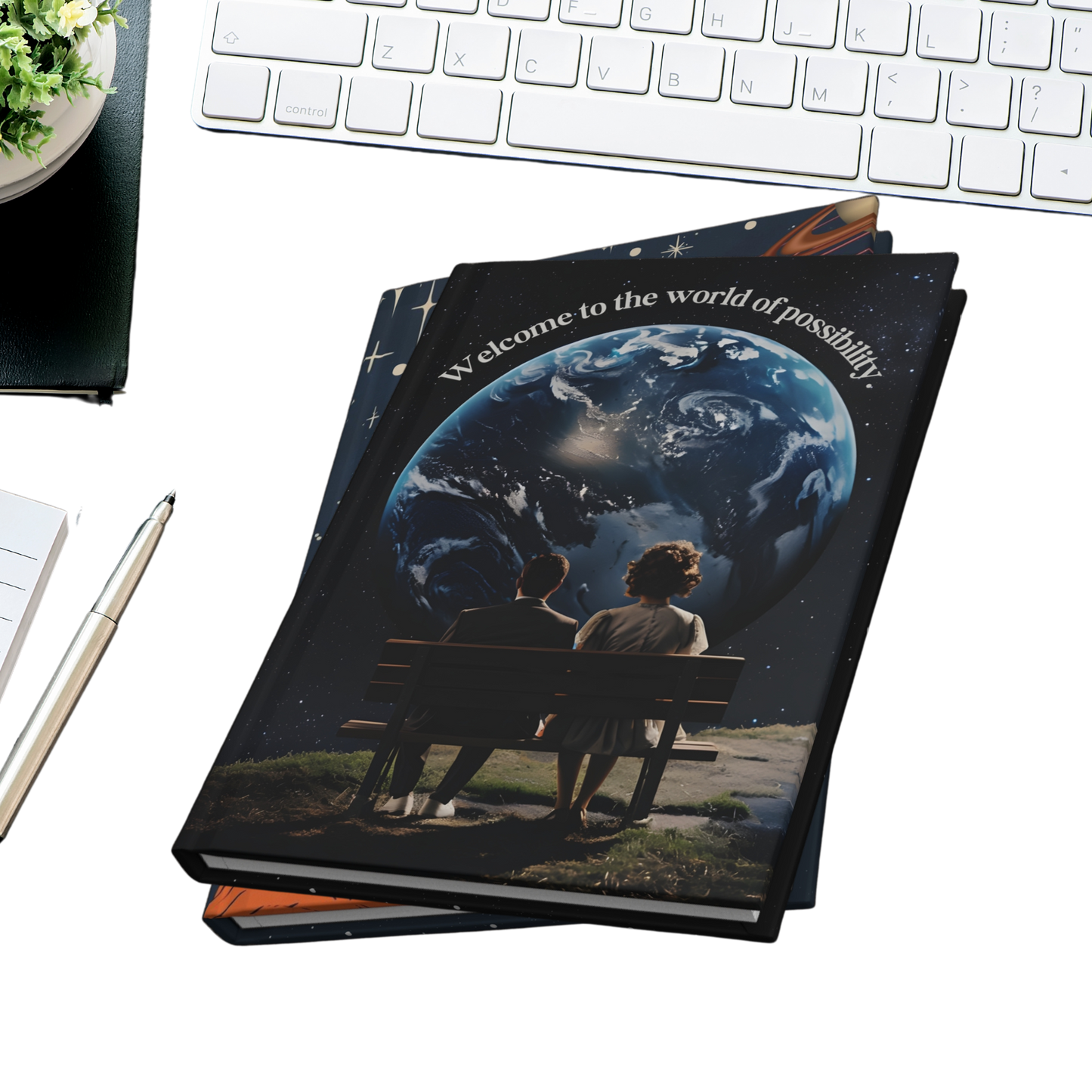 "Welcome to the world of possibility." 2025 Personalized Hardcover Journal