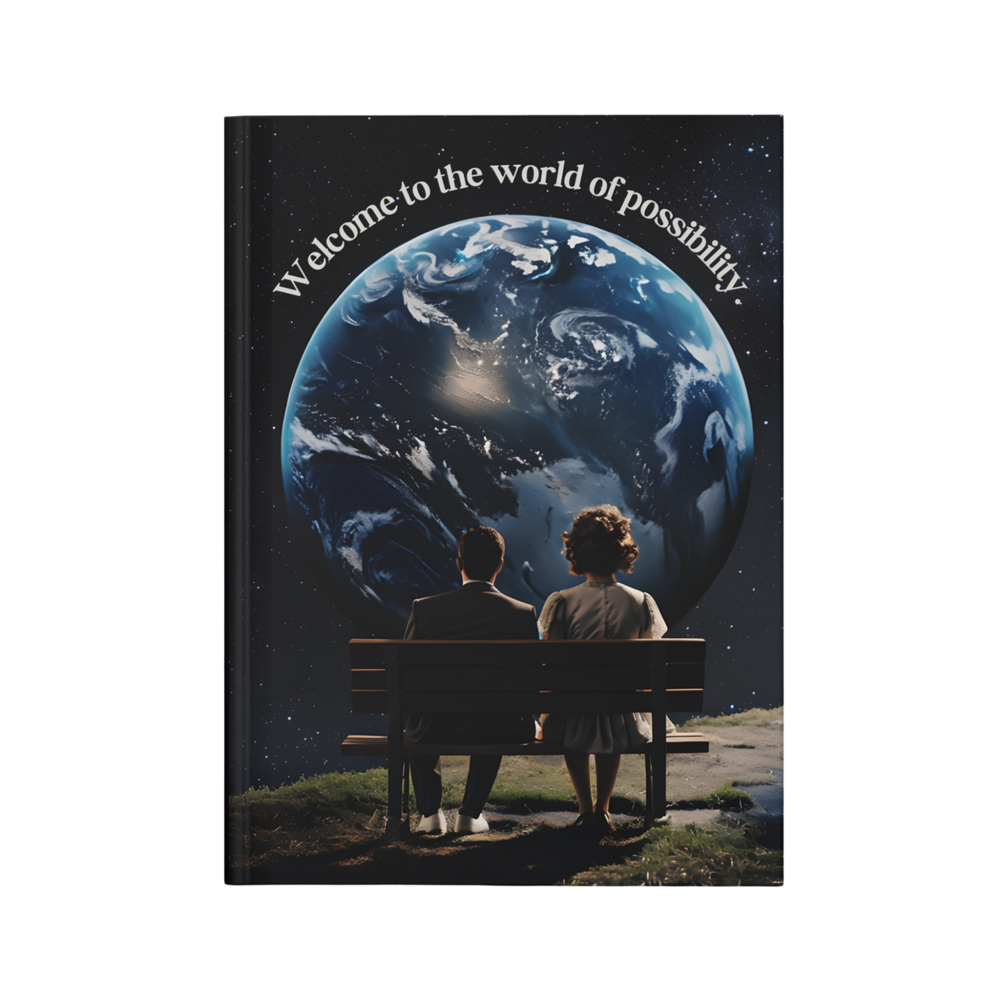 "Welcome to the world of possibility." 2025 Personalized Hardcover Journal