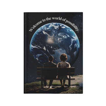 "Welcome to the world of possibility." 2025 Personalized Hardcover Journal