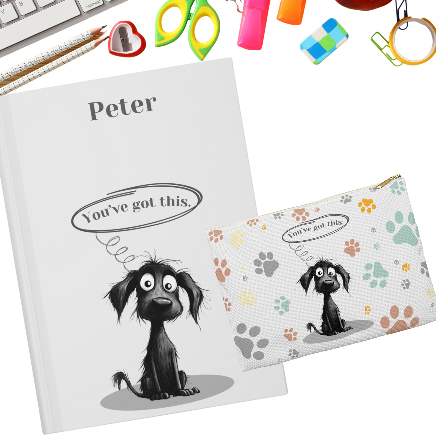 "You've got this." Personalized Pencil Case & Accessory Pouch