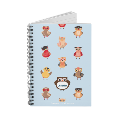 Personalized Owl Notebook for Kids