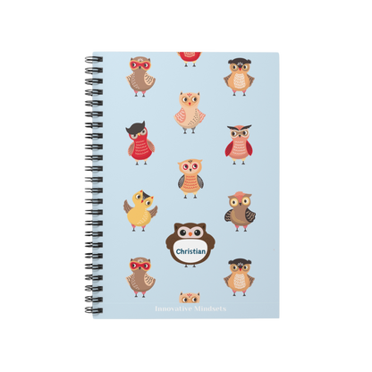 Personalized Owl Notebook for Kids