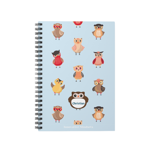 Personalized Owl Notebook for Kids