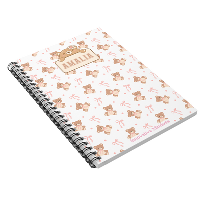 Personalized Teddy Bear Notebook for Kids