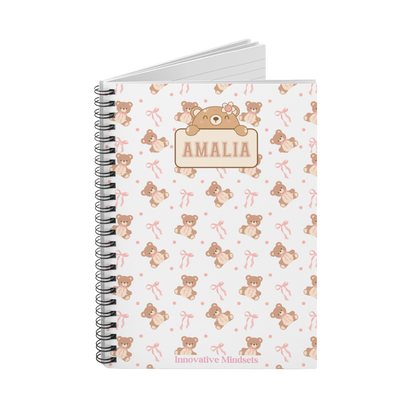 Personalized Teddy Bear Notebook for Kids
