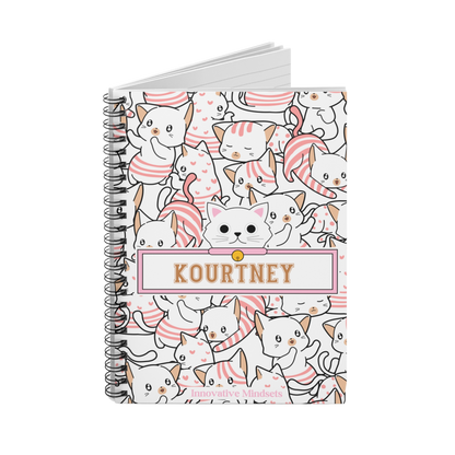 Personalized Kitty Cat Notebook for Kids