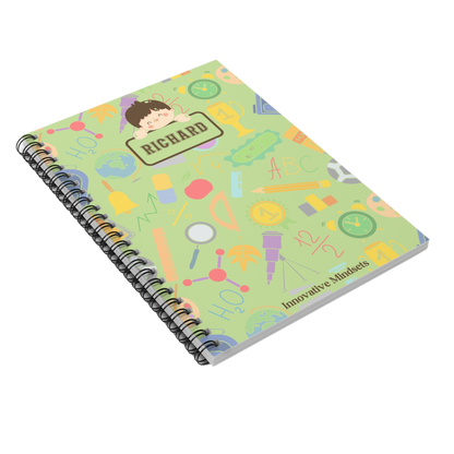 Personalized School Boy Notebook for Kids