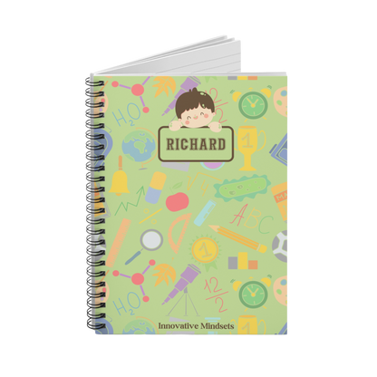 Personalized School Boy Notebook for Kids