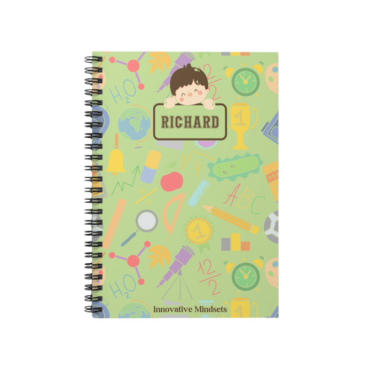 Personalized School Boy Notebook for Kids