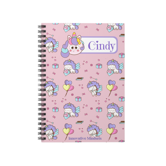 Personalized Unicorn Notebook for Kids