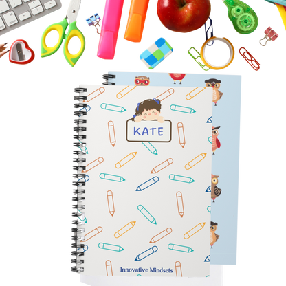 Personalized Crayon Notebook for Kids